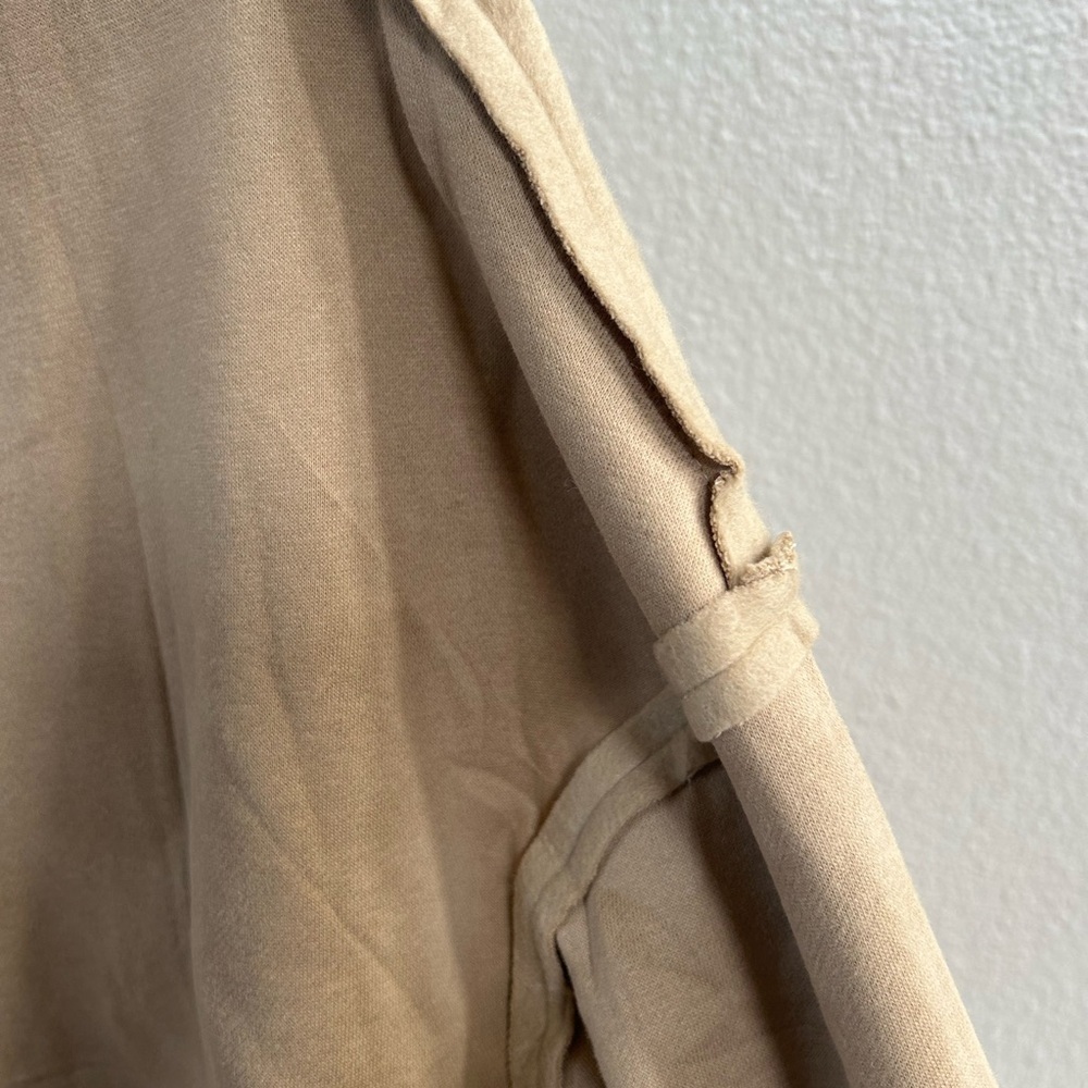 NWT Tan Exposed Seam Button-Up Jacket - Picture 7 of 10